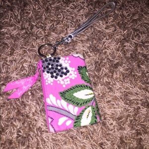 Pink Vera Bradley wristlet